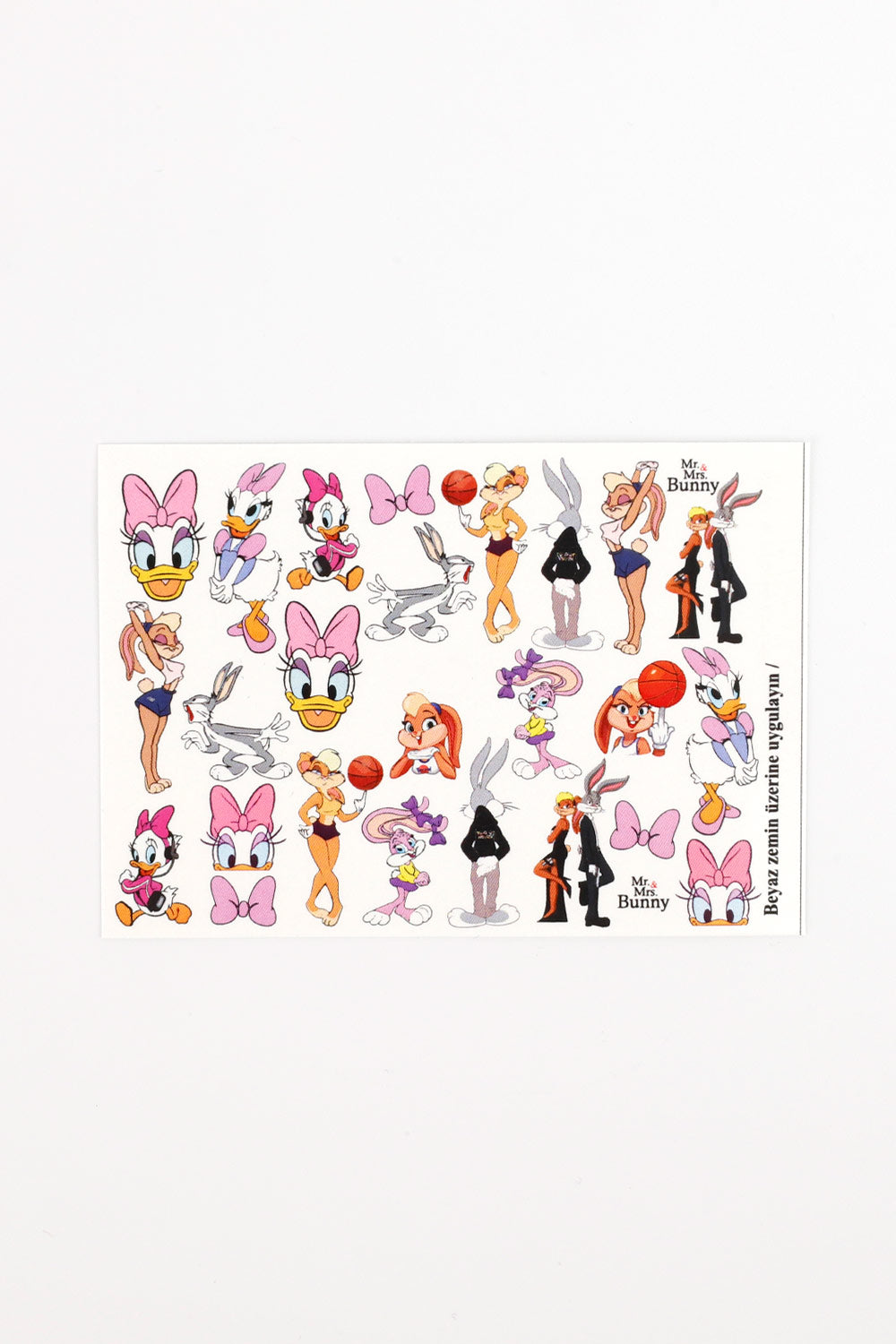 Çok Renkli Bugs Bunny Kız Çocuk Tırnak Sticker