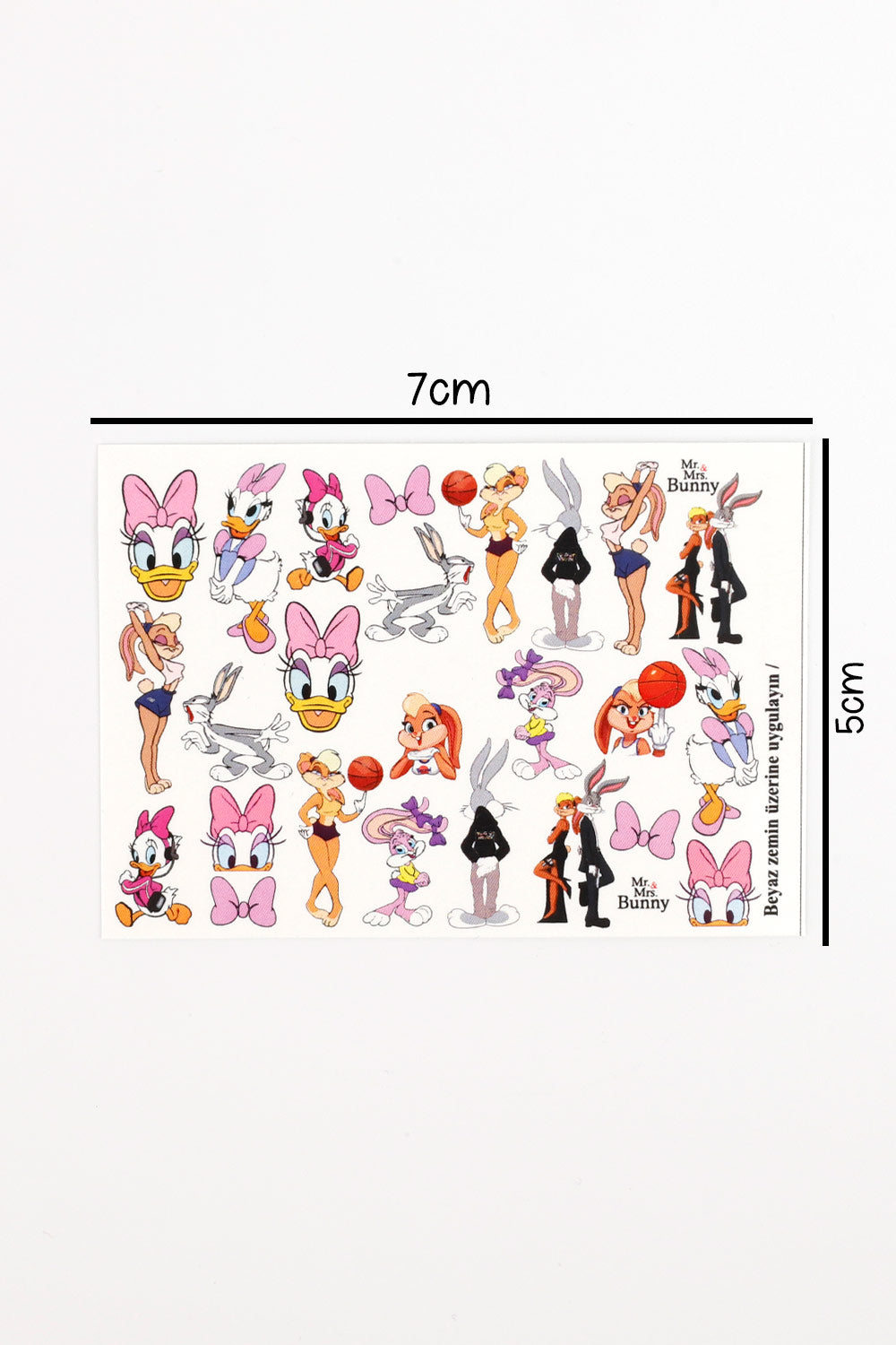 Çok Renkli Bugs Bunny Kız Çocuk Tırnak Sticker