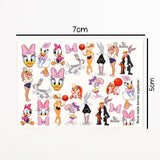 Çok Renkli Bugs Bunny Kız Çocuk Tırnak Sticker