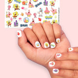 Sarı Sünger Bob Kız Çocuk Tırnak Sticker