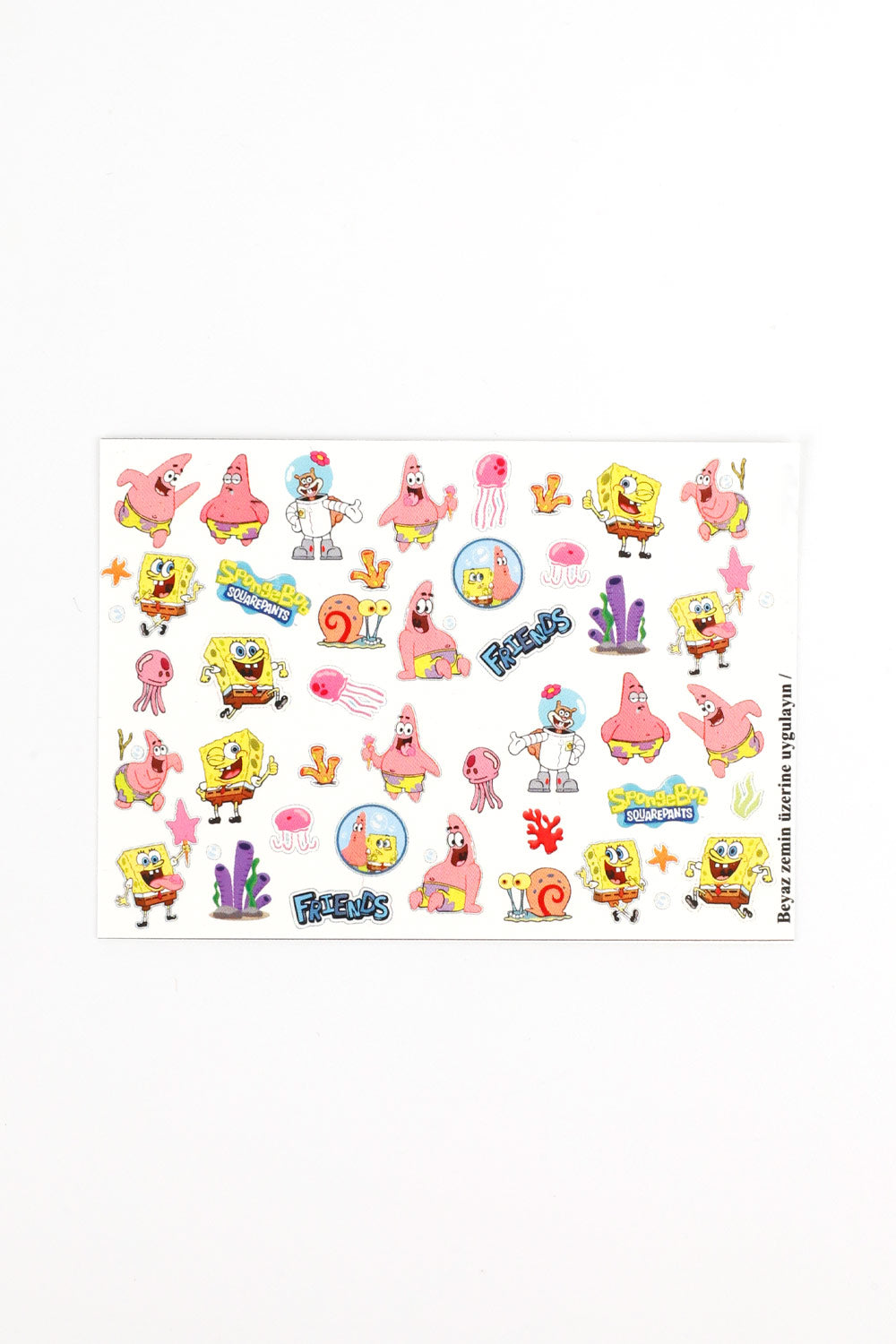 Sarı Sünger Bob Kız Çocuk Tırnak Sticker