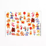 Çok Renkli Winnie The Pooh Kız Çocuk Tırnak Sticker