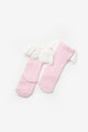 Pembe  Kanatlı Kız Çocuk Çorap