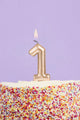 Golden Number 1 Candle