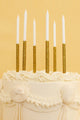 Gold Glitter 12-Piece Candle Set