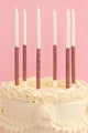 Rose Glitter 12-Piece Candle Set