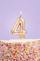 Golden Number 4 Candle