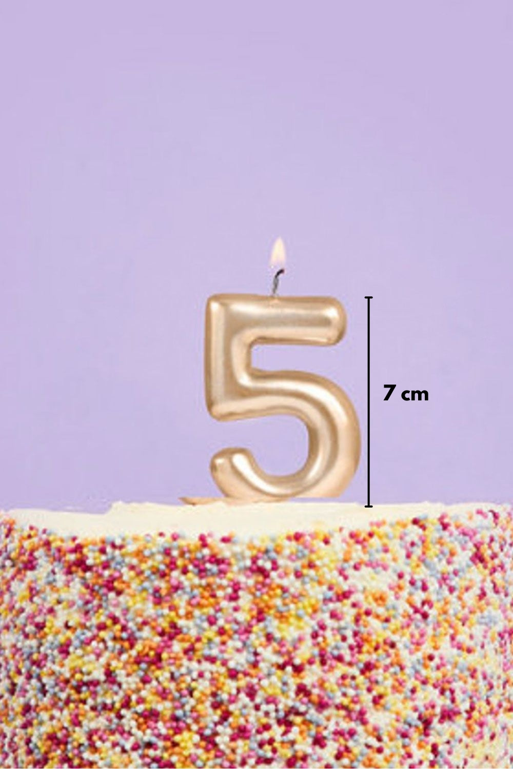 Altın  5 Rakamı Mum
