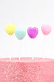 Multicolor 4- Piece Heart Candle 
