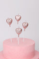 Rose 4- Piece Heart Candle 