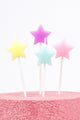 Multicolor 4-Piece Star Candle