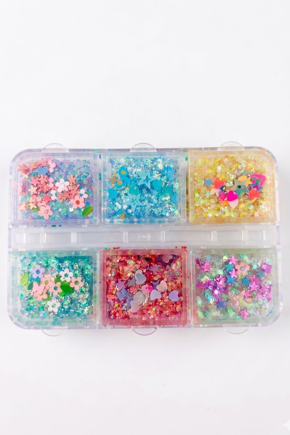 Çok Renkli Simli Kız Çocuk Jel Far Paleti