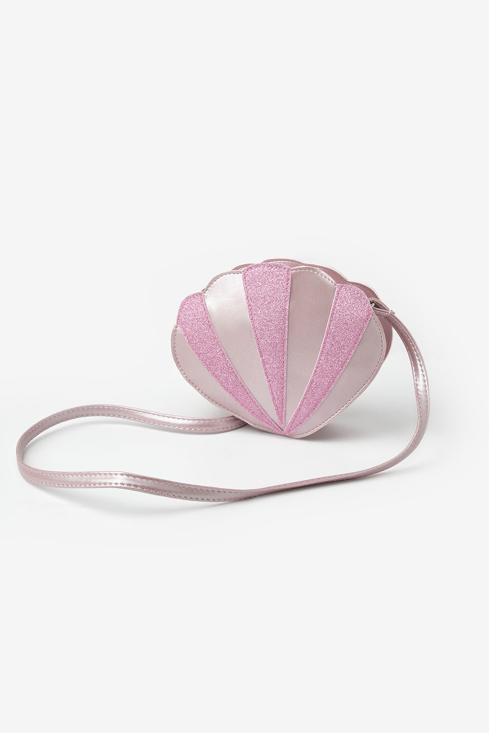 Pembe  Midye Figür Kız Çocuk Omuz Çantası