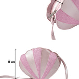 Pembe  Midye Figür Kız Çocuk Omuz Çantası