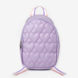 Lila Kalp Desenli Kız Çocuk Sırt Çantası