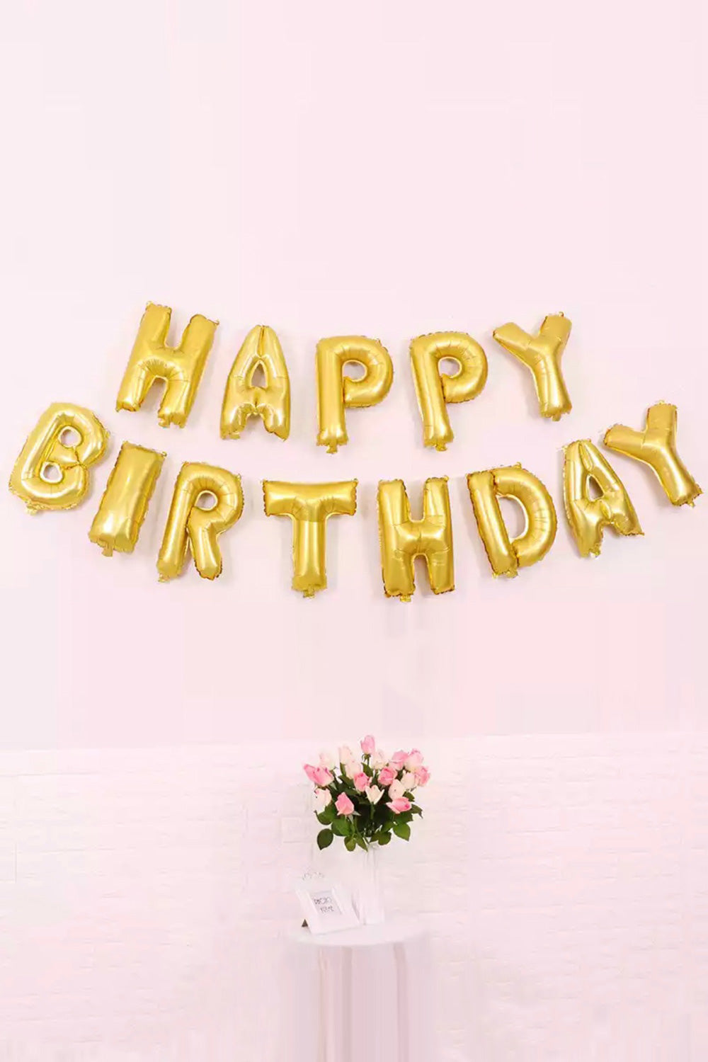 Altın  Happy Birthday Folyo Balon Set