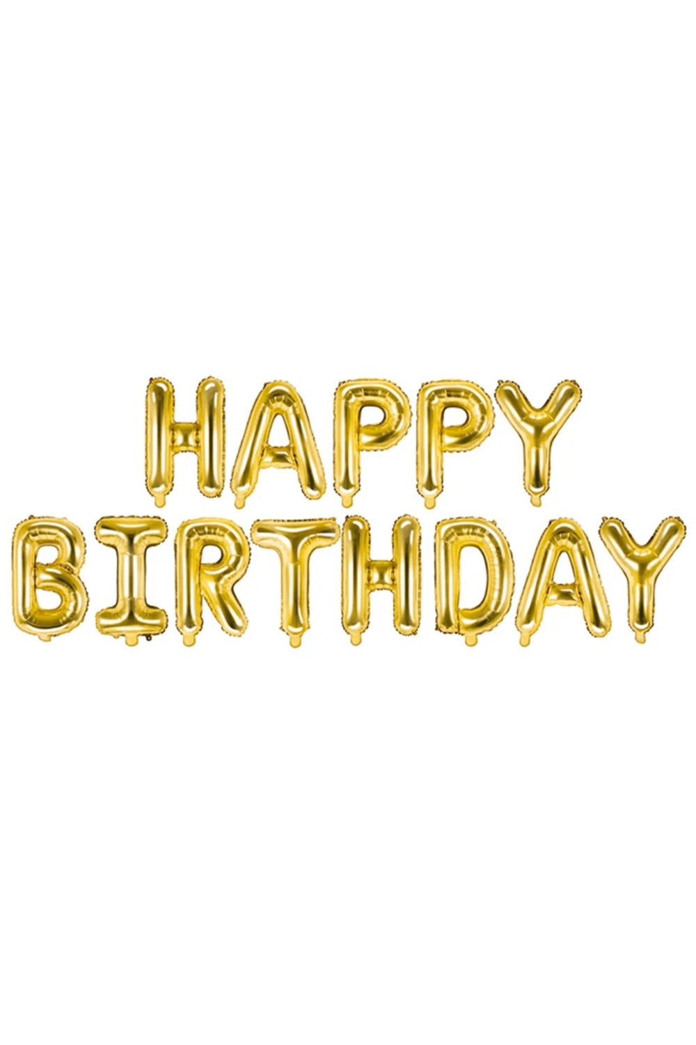 Altın  Happy Birthday Folyo Balon Set