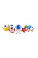 Multicolor Space Chain Balloon Set