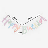 Çok Renkli  Happy Birthday Banner