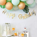 Altın  Happy Birthday Banner