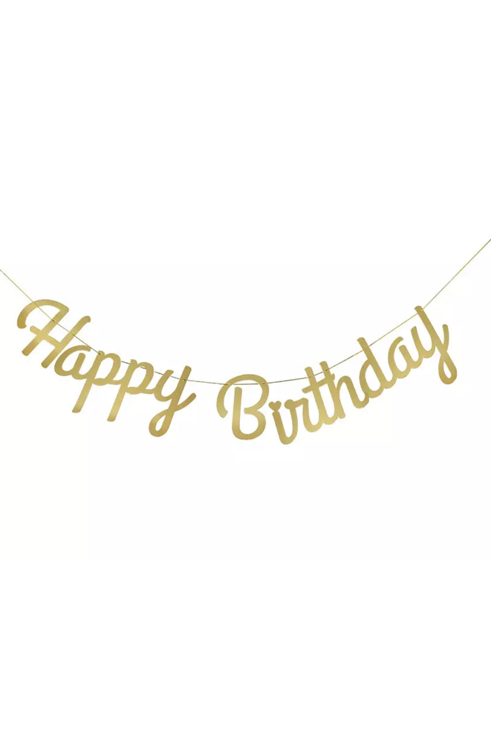 Altın  Happy Birthday Banner