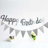 Gümüş  Happy Birthday Banner