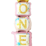 Beyaz  Ayaklı One Balon Set