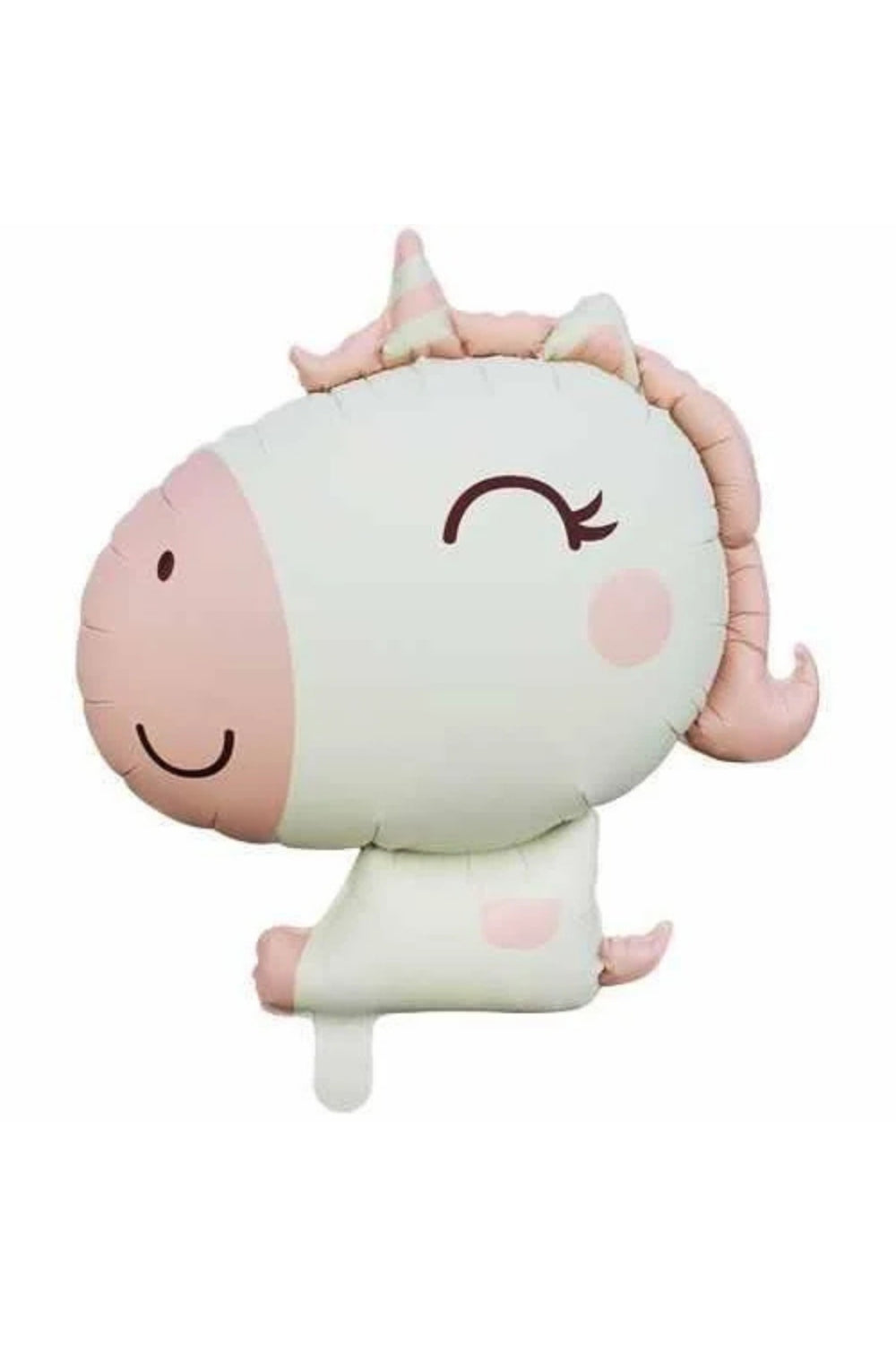 Beyaz  Sevimli Unicorn Figür Parti Balonu