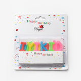 Çok Renkli  Pastel Tonları İyi Ki Doğdun Parti Mumu