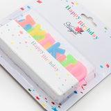 Çok Renkli  Pastel Tonları İyi Ki Doğdun Parti Mumu