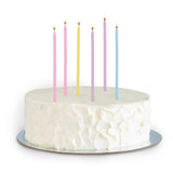 Çok Renkli  6'lı Makaron Parti Mumu