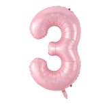 Pembe 3 Rakamı Parti Balonu