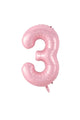 Pembe 3 Rakamı Parti Balonu