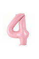 Pembe 4 Rakamı Parti Balonu