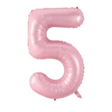 Pembe 5 Rakamı Parti Balonu