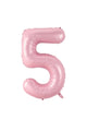 Pembe 5 Rakamı Parti Balonu