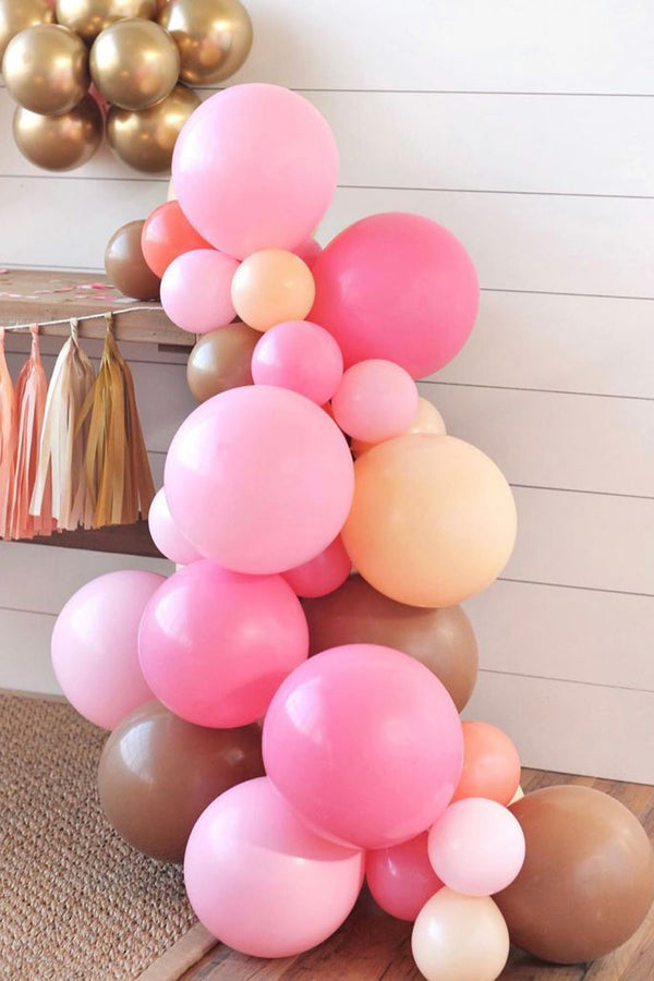 Pembe  Gold Zincir Balon Set