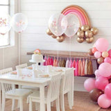 Şeffaf  4'lü Konfetili Balon Set