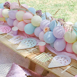 Çok Renkli  Makaron 100'lü Minik Balon Set