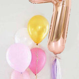 Rose  7 Rakamı Püsküllü Balon Set