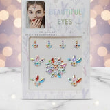 Çok Renkli  Çiçek Desen Kız Çocuk Yüz Sticker