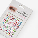 Çok Renkli  Yuvarlak ve Kalp Model Kız Çocuk Yüz ve Tırnak Sticker