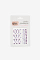 Lilac Round and Heart Pattern Girl's Face and Nail Sticker