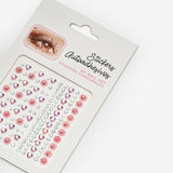 Pembe  Yuvarlak ve Kalp Model Kız Çocuk Yüz ve Tırnak Sticker