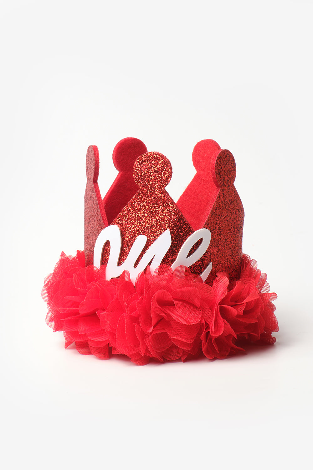 Kırmızı 1 Yaş Kraliçe Doğum Günü Tacı