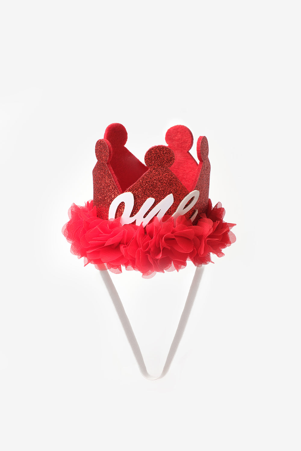 Kırmızı 1 Yaş Kraliçe Doğum Günü Tacı