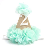 Mint  2 Yaş Huni Doğum Günü Tacı