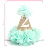 Mint  2 Yaş Huni Doğum Günü Tacı