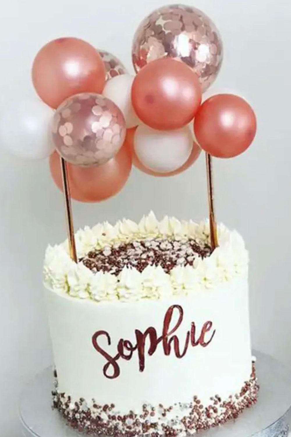 Rose  Balon Pasta Süsü