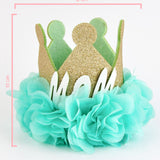 Mint  Çiçekli Kraliçe Mom Klips Toka